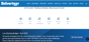 bidvertiser-ad-interface
