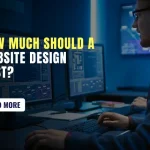website designer showing website design cost
