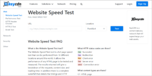 KeyCDN Website Speed Test