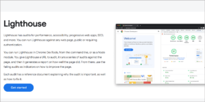 lighthouse web dev tool