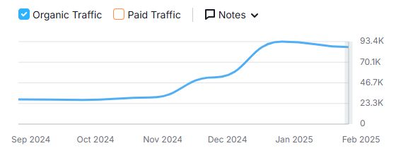 mindspirit webpage views improvement graph