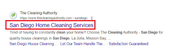 Optimize Meta Descriptions and Headings of All Your Cleaning Services